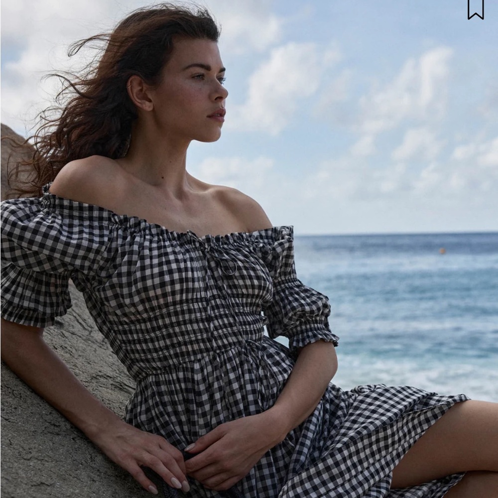 Doen Ischia Dress in Black and White Gingham
